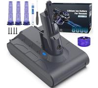 Morpilot Batterie pour Dyson V7 SV11 Motorhead Animal Mattress Fluffy Trigger Car+Boat Absolute Aspirateur avec 3 Prefiltres, 1 Postfiltre, 1 Tournevis et Vis