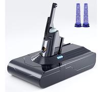 Morpilot Batterie pour Dyson V8 avec 2 Filtres, SV10 Absolute Animal Pro Motorhead Extra Fluffy Plus Slim Parquet Total Clean SV25 Aspirateur sans Fil avec Tournevis