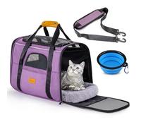 Morpilot Sac de Transport Pliable en Polyester avec bandoulière et gamelle Pliable pour Chien ou Chat