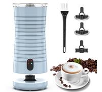Morpilot Mousseur à Lait Électrique 4 en 1 à Mousse Chaude et Froide et Chauffe-lait, Emulsionneur Automatique 400W 240ml pour Cappuccino Macchiato Latte