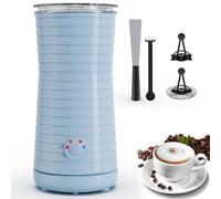 Morpilot Mousseur à Lait Électrique 4 en 1 à Mousse Chaude et Froide et Chauffe-lait, Emulsionneur Automatique 400W 240ml pour Cappuccino Macchiato Latte
