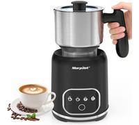Morpilot Mousseur à Lait Électrique 4-en-1, Grande Capacité 600ml, Mousse Chaude/Froide et Lait Chaud, Milk Frother en Acier Inox avec Design Détachable pour Cappuccino, Latte, Macchiato