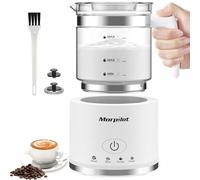 morpilot Mousseur à lait électrique 4 en 1 - Mousseur à lait automatique de grande capacité 500 ml et chauffe-lait chaud et froid pour café, latte, cappuccino