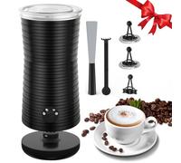 morpilot Mousseur à lait électrique 4 en 1, mousseur à lait chaud et froid, 240 ml, 400 W, commandes intelligentes de température, fonctionnement silencieux, pour café, cappuccino, noir