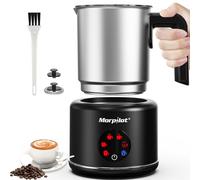 Morpilot Mousseur à Lait Électrique 6 en 1, 500ml 600W à Mousse Chaude Froide, Cacao, Lave-vaisselle Emulsionneur de Lait Divisé en Acier Inoxydable pour Cappuccino Macchiato Latte