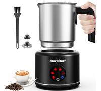 Morpilot Mousseur à lait électrique en acier inoxydable noir- HS010-S