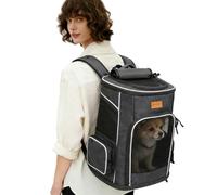Morpilot Sac à Dos pour Chat et Petit Chien - 7 kg - Pliable - avec Laisse de sécurité intérieure et Coque