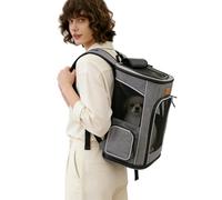 Morpilot Sac à Dos pour Chat et Petit Chien - 7 kg - Pliable - avec Laisse de sécurité intérieure et Coque