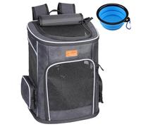 Morpilot Sac à Dos pour Chat et Petit Chien - 7 kg - Pliable - avec Laisse de sécurité intérieure et Coque