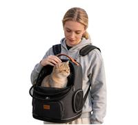 Morpilot Sac à Dos Transporteur interactif 2-en-1, Portage ventral et Dorsal, Sac de Transport Extensible Respirant pour Chats Moyen