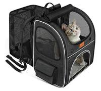 Morpilot Sac Transport 102% Extensible pour Chien avec Peluche Amovible Et Laisse De Sécurité Intérieure Sac à Dos Pliable pour Chat pour Train/Voiture/Voyage