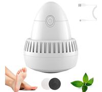 Morrat Foot Grinder, Morrat Electric Foot Grinder, Wireless Portable ElectricFoots Grinders, with Vacuum Adsorption, 2 Speed Levels & 2 Grinding Heads, for Dead/Dry Skin (1 pcs-2)