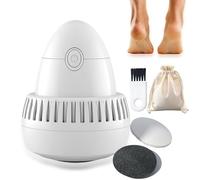 Morrat Foot Grinder, New Electric Foot Grinder Hard Skin Remover, Portable & Rechargeable Callus Remover with 2 Speed Levels & 2 Grinding Heads, Ideal for Dead/Hard Cracked/Dry Skin (1 Pcs)