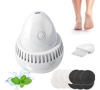 Morrat Foot Grinder, New Electric Foot Grinder with 10 Replace Grinding Head, Portable Wireless Electric Foots Callus Remover with Built-in Vacuum (Grinder+50 Replace Head)