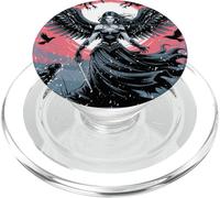 Morrigan déesse de la Guerre et du Destin avec Corbeaux et Ailes PopSockets PopGrip pour MagSafe
