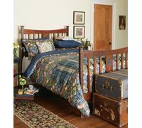 Morris & Co Parure de lit Strawberry Thief Indigo Bleu