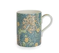 Morris & Co Tasse à café de 355 ml avec poignée - Verre d'algues marines | Porcelaine - Passe au lave-vaisselle et au micro-ondes | Tasse fantaisie pour café, thé, chocolat chaud - Élégante pour