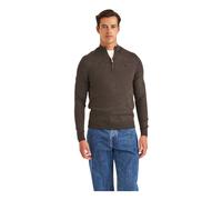 Morris Stockholm - Merino John Zip - Homme - Pulls - Brun - Taille: 2XL
