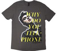 Morrissey - "Why Do You Telephone ?" T-shirt homme/femme unie RO14155 (XL) (Anthracite)