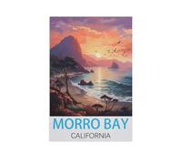 Morro Bay Californie,Jigsaw Puzzle 1000 Pièces Puzzle Classique pour Adultes Et Enfants, Compétence Jouets Éducatifs Anniversaire Festival Cadeau(50x70cm)-FP92