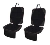 MORROLS Lot de 2 Protections de siège de Voiture en Cuir pour Enfants avec Fond antidérapant - Imperméables - Grandes Poches en Maille - en Cuir et Tissu - pour SUV, berline, Coffre