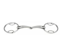 Mors 2 Anneaux À Passes, Brisé Pour Cheval Sprenger Satinox 125 Mm Mixte Argenté