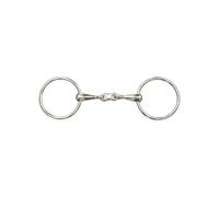 Mors 2 anneaux double brisures pour cheval T de T Argenté 135 cm