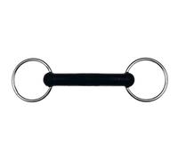 Mors 2 Anneaux Feeling Caoutchouc, Droit - Taille : 125 Mm, Epaisseur Du Canon : 18 Mm, Souple, Diamètre Des Anneaux : 65 Mm, Canons : Pleins