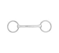 Mors 2 anneaux pour cheval à droit cintré Horze Argenté 13,5 cm