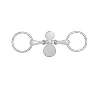 Mors 2 anneaux pour cheval à palette Horze Chantilly Argenté 12,5 cm