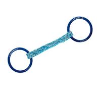 Mors 2 anneaux pour cheval Acavallo Alupro Bleu 11,5 cm