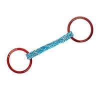 Mors 2 anneaux pour cheval Acavallo Alupro Rouge 10,5 cm
