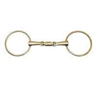 Mors 2 anneaux pour cheval anatomic en maillechort Feeling Doré 145 mm