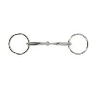 Mors 2 anneaux pour cheval anatomique QHP Beige 11,5 cm