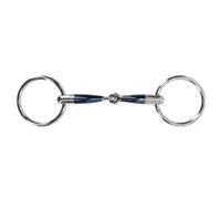 Mors 2 anneaux pour cheval anatomique QHP Gris 12,5 cm