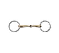 Mors 2 anneaux pour cheval brisure simple massif Waldhausen Cupris Argenté 14,5 cm