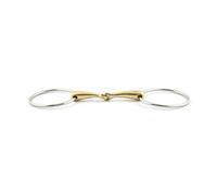 Mors 2 anneaux pour cheval canons standards Jump'In Doré 125 mm