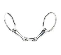 Mors 2 Anneaux Pour Cheval Double Brisure Harry's Horse Flat Link 16 Mm 13,5 Cm Mixte Argenté