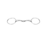 Mors 2 anneaux pour cheval double brisure Sprenger Satinox Argenté 125 mm