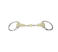 Mors 2 anneaux pour cheval double joint apple flavour HORKA Argenté 11,5 cm