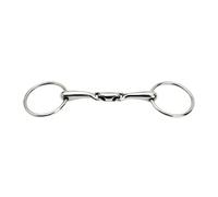 Mors 2 anneaux pour cheval double joint inox HORKA Argenté 15 cm