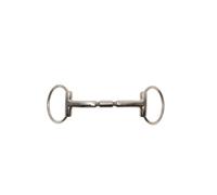 Mors 2 anneaux pour cheval droit Metalab Elite Argenté 135 mm