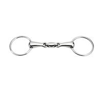 Mors 2 anneaux pour cheval Feeling Anatomic Argenté 135 mm
