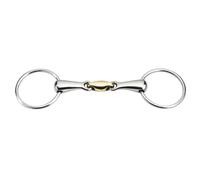 Mors 2 anneaux pour cheval Feeling Anatomic Argenté 145 mm