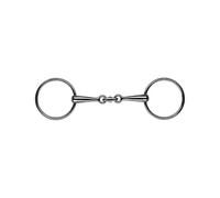 Mors 2 anneaux pour cheval Feeling Anatomic canons pleins fins Argenté 125 mm