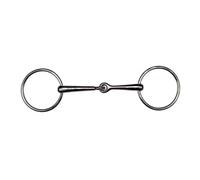 Mors 2 anneaux pour cheval Feeling Argenté 105 mm