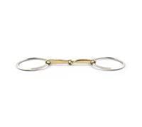 Mors 2 anneaux pour cheval Jump'In Doré 125 mm