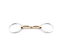 Mors 2 anneaux pour cheval Jump'In Mac Genis Doré 135 mm