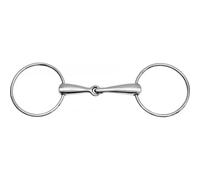 Mors 2 grands anneaux pour cheval Feeling Argenté 135 mm