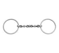 Mors 2 grands anneaux pour cheval Feeling Waterford Argenté 125 mm